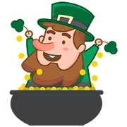 St Patricks Day Leprechaun Stickers