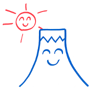 Smile Mt.Fuji and Sun