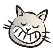 funny colorful cat