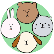 round-shape-face animals