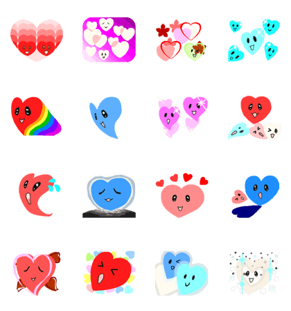 Heart mark color and design Vol.4