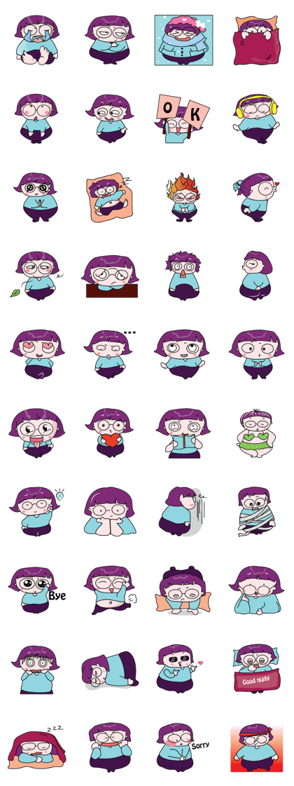 A Girl Wearing Eyeglasses