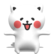 [3D] Three-dimensional cat!