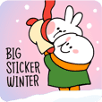 Spoiled Rabbit Big Sticker Winter
