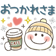 Winter daily life Smile Sticker