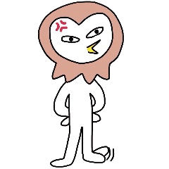 面ふくろう面のボブ Line スタンプ Line Store 面ふくろう面のボブ Line スタンプ Line Store