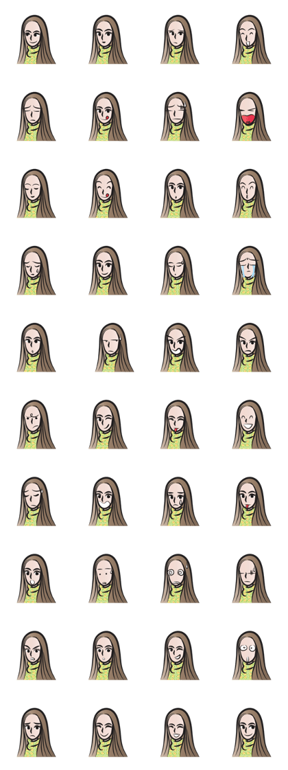 Long brown hair woman