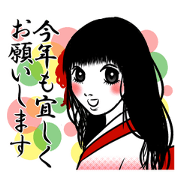 Kimono girl for New Year