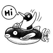 Penguin planet BLACK