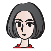 short black hair girl
