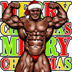 強面筋肉 年末年始 冬クリスマス お正月