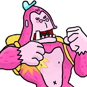 Pink Orangutan! Big Teeth King Kong!