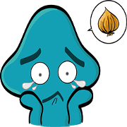 Blue mushroom