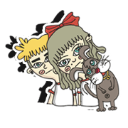 Little boy and girl.