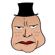 Mr. Black Hat and His Facial Expressions