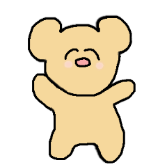 daily stickers with orange bear