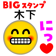 KINOSHITA KANJI FACE (Big Sticker)