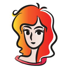 curls red hair girl