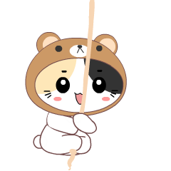 Cute Calico Cat : Animated