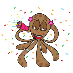 Mischievous Brown Octopus