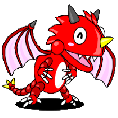 Slightly Shy Red Dragon