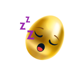 金蛋表情晚安