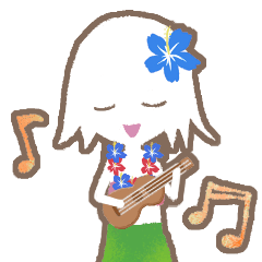 hula girl sticker（草裙舞）