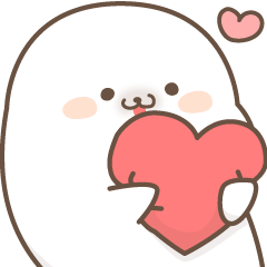 Sticker of a cute seal Used word(tw) – LINE stickers | LINE STORE