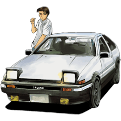 Initial D Line Stickers Line Store