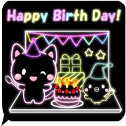 neon Sticker animals