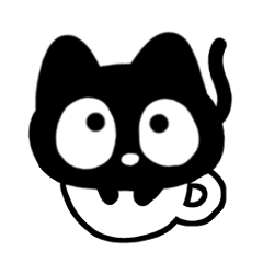 Very cute black cat.(Various feelings)