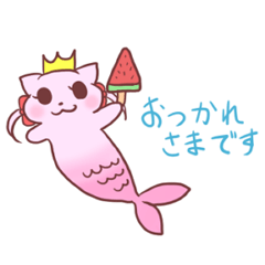 Mermaid Cat and Sea Friends