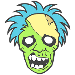 pop zombie Sticker