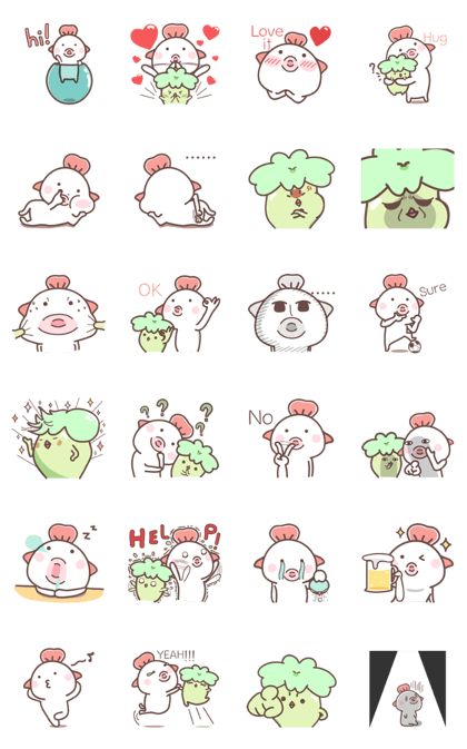 Smiley tako and friend