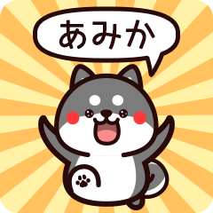 Sticker to Amika from black Shiba