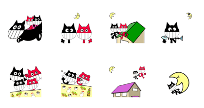 Animated Stickers of NyanCup 3