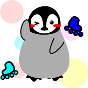 Penguin & skates a little