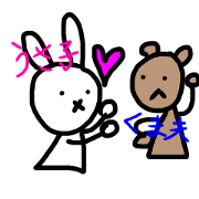 a Rabbit and a bear a Rabbit and a bear