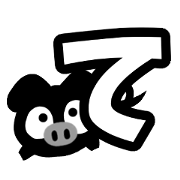 Black cute pig(Hiragana version1)