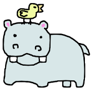 carefree hippo