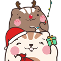 Dango cat 糰子貓 11 -聖誕大貼圖
