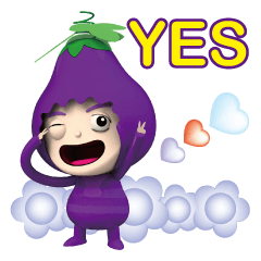 Small eggplant Often used good mood