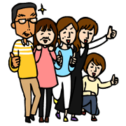 4 family gathering Sticker