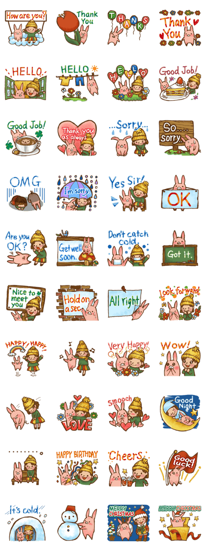 Piglet and Momo English ver.