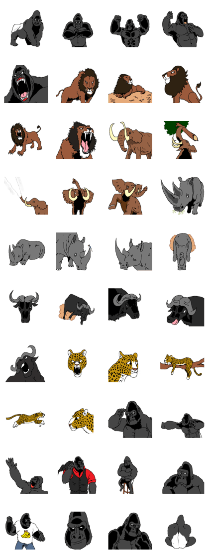 Ultimate power gorilla and Big 5