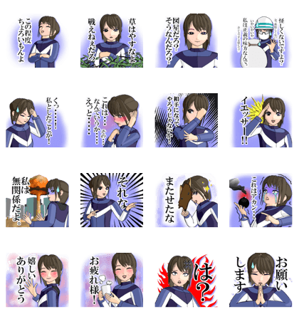 The girl like the hero looks good.