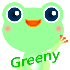 Greeny little frog