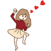 Girl in winter season