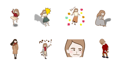 Girl in winter season