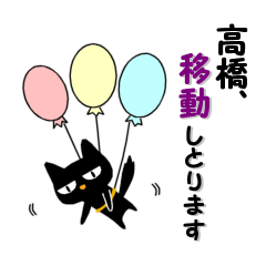Black cat "Takahashi"